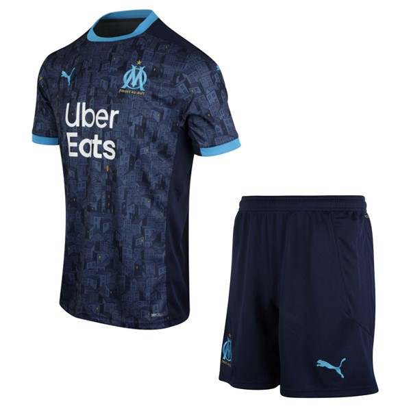 Camiseta Marsella Segunda equipo Niños 2020-21 Azul